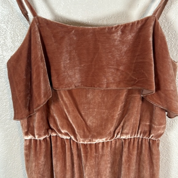 Alice+Olivia Peach Velvet Y2K Mini Dress Size 2 NWT - Picture 3 of 9